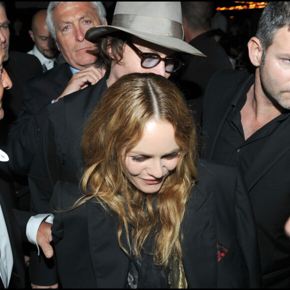 Johnny Depp et Vanessa Paradis lors du 63e Festival de Cannes en 2010.