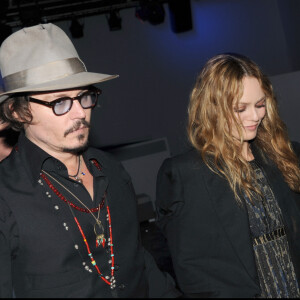 Johnny Depp et Vanessa Paradis lors du 63e Festival de Cannes en 2010.