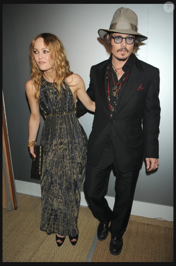 Johnny Depp et Vanessa Paradis lors du 63e Festival de Cannes en 2010.