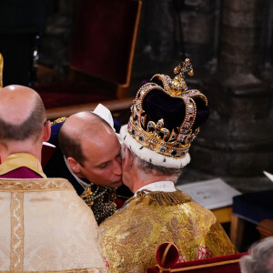 Le roi Charles III d'Angleterre et Le prince William, prince de Galles - Les invités à la cérémonie de couronnement du roi d'Angleterre à l'abbaye de Westminster de Londres, Royaume Uni, le 6 mai 2023.