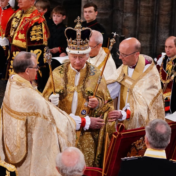 Les invités à la cérémonie de couronnement du roi d'Angleterre à l'abbaye de Westminster de Londres, Royaume Uni, le 6 mai 2023.