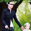 Gwen Stefani et son mari Gavin Rossdale, ainsi que leur fils Kingston dans un parc de Beverly Hills