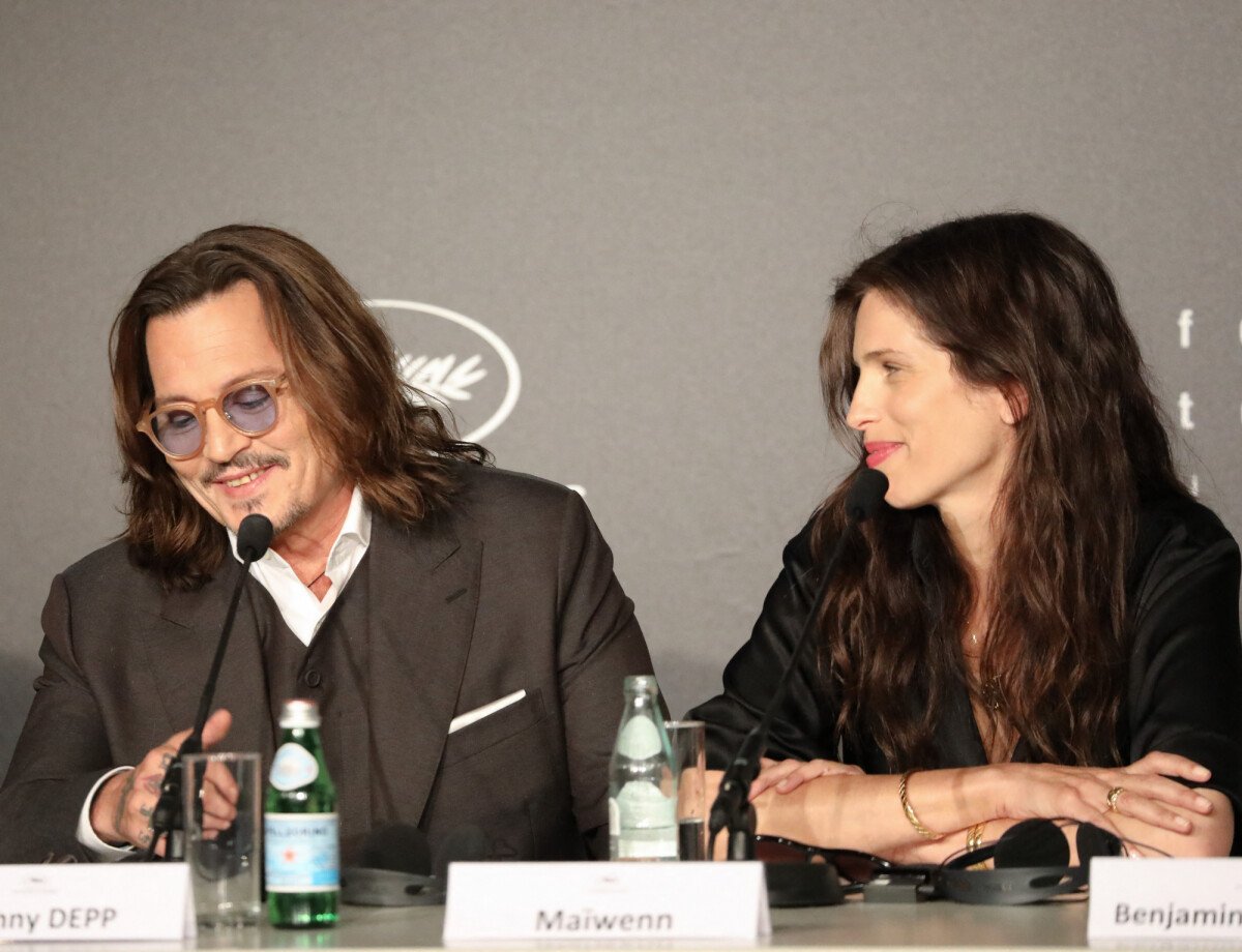 Photo : Johnny Depp et Maïwenn Le Besco - Conférence de presse du film ...