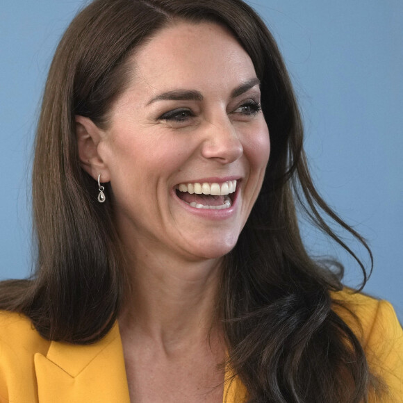 Catherine (Kate) Middleton, princesse de Galles, lors d'une visite au centre communautaire Percy à Bath, le 16 mai 2023. Cette visite a pour but de rencontrer les jeunes soutenus par l'organisme de bienfaisance, "Dame Kelly Holmes Trust Youth Development". 