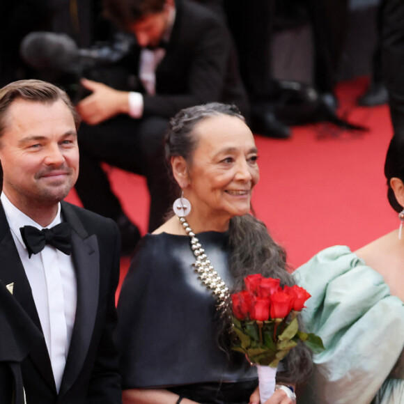 Janae Collins, Cara Jade Myers, Robert de Niro, Martin Scorsese, Lily Gladstone, Leonardo DiCaprio, Tantoo Cardinal, Jillian Dion - Montée des marches du film " Killers of the flower moon " lors du 76ème Festival International du Film de Cannes, au Palais des Festivals à Cannes. Le 20 mai 2023 © Jacovides-Moreau / Bestimage