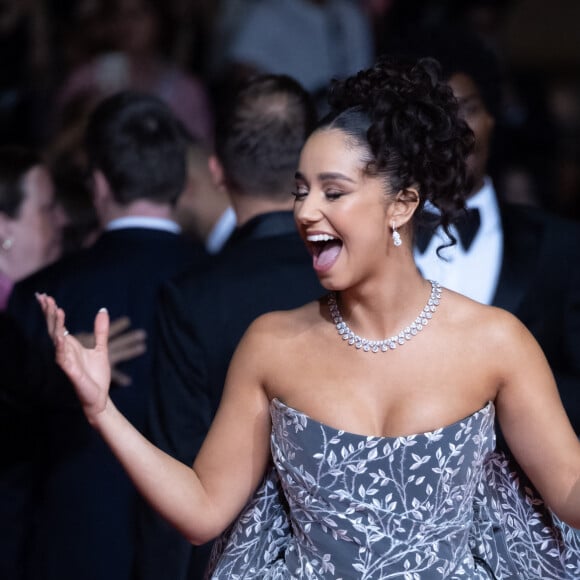 Lena Mahfouf (Lena Situations), dans une tenue Vivienne Westwood "1994", bijoux Chopard et maquillage Fenty - Montée des marches du film " The Idol " lors du 76ème Festival International du Film de Cannes, au Palais des Festivals à Cannes. Le 22 mai 2023 © Jacovides-Moreau / Bestimage