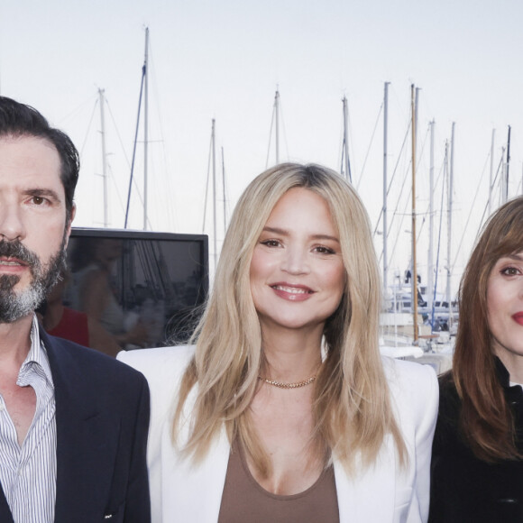 Exclusif - Melvil Poupaud, Virginie Efira enceinte, Valérie Donzelli - Emission "C à vous" lors du 76ème Festival International du Film de Cannes le 23 mai 2023. © Jack Tribeca/Bestimage 