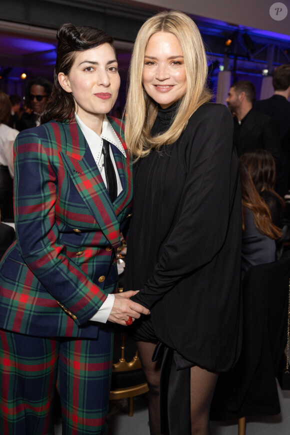 Exclusif - No Web - Rebecca Zlotowski et Virginie Efira - Dîner de l'association AEM (Un Avenir pour les Enfants du Monde), au profit des enfants du Rwanda par Babeth Djian au pavillon Ledoyen à Paris. Le 23 mars 2023 © Olivier Borde-Bertrand Rindoff Petroff / Bestimage 