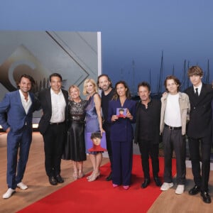 Exclusif - Bertrand Chameroy, Patrick Cohen, Anne-Elisabeth Lemoine, Michèle Laroque, Fred Testot, Alessandra Sublet, Eric Serra, Felix Lefebvre, Pierre de Maire, Pierre Lescure - Emission "C à vous" lors du 76ème Festival International du Film de Cannes le 24 mai 2023. © Jack Tribeca / Bestimage 