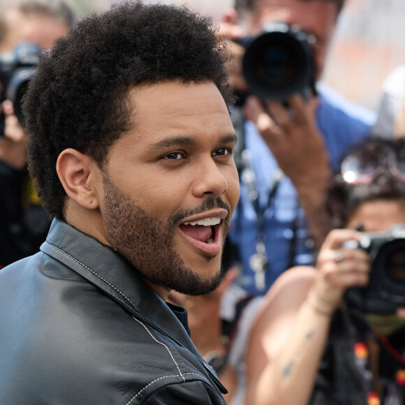 Abel "The Weeknd' Tesfaye, Lily Rose-Depp au photocall de "The Idol" lors du 76ème Festival International du Film de Cannes, le 23 mai 2023. © Jacovides / Moreau / Bestimage 