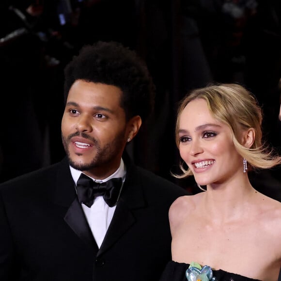 Abel "The Weeknd" Tesfaye, Lily-Rose Depp, Sam Levinson - Montée des marches du film " The Idol " lors du 76ème Festival International du Film de Cannes, au Palais des Festivals à Cannes. Le 22 mai 2023 © Jacovides-Moreau / Bestimage 