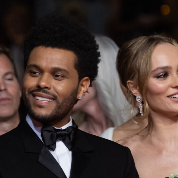 Abel "The Weeknd" Tesfaye, Lily-Rose Depp - Montée des marches du film " The Idol " lors du 76ème Festival International du Film de Cannes, au Palais des Festivals à Cannes. Le 22 mai 2023 © Olivier Borde / Bestimage 