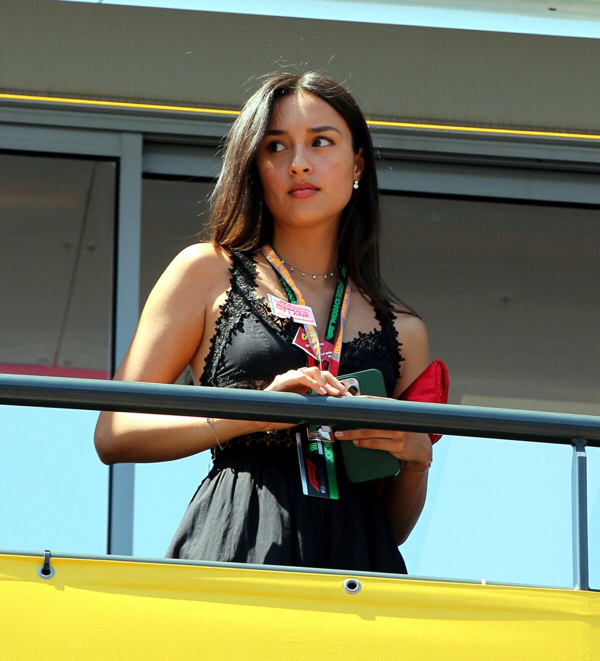 Photo : Alexandra Malena Saint Mleux serait la nouvelle compagne du pilote  de Formule 1. Alexandra Malena Saint Mleux lors des qualifications du Grand  Prix de Formule 1 (F1) de Monaco, le