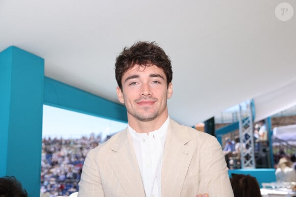 Charles Leclerc durant la finale homme du tournoi Rolex Monte Carlo Masters 2023 à Roquebrune-Cap-Martin le 16 avril 2023. En s'imposant devant Holger Rune (5-7, 6-2, 7-5), Andrey Rublev a décroché son tout premier Masters 1000. © Claudia Albuquerque/Bestimage 