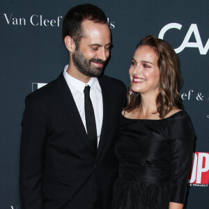 Benjamin Millepied et sa femme Natalie Portman (robe Dior) - Les célébrités arrivent à la soirée "Dance Project Gala" à Los Angeles le 7 octobre 2017.