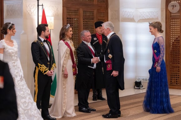 Un look sublime pour elle !
Rania de Jordanie - Réception du mariage du prince Hussein de Jordanie et de la reine Rajwa. @ Balkis Press/ABACAPRESS.COM