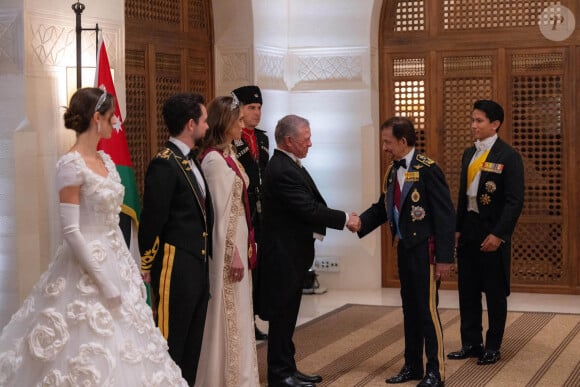 Rania de Jordanie - Réception du mariage du prince Hussein de Jordanie et de la reine Rajwa. @ Balkis Press/ABACAPRESS.COM
