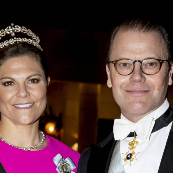 La princesse Victoria de Suède et le prince Daniel - Les familles royales sont conviées à une réception pour le mariage du prince Hussein bin Abdullah II et Rajwa Al-Saif au palais Husseiniya à Amman, Jordanie le 1er juin 2023. 