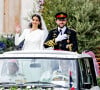 Le prince Hussein est le deuxième enfant de la reine à se marier cette année.
Mariage du prince Hussein de Jordanie et de Rajwa al Saif, au palais Zahran à Amman Jordanie), le 1er juin 2023. 