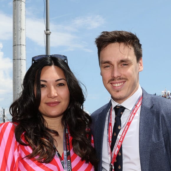 Louis Ducruet et sa femme Marie - La famille princière de Monaco lors du 80ème Grand Prix de Monaco de Formule 1 à Monaco le 28 mai 2023. © Claudia Albuquerque/Bestimage 