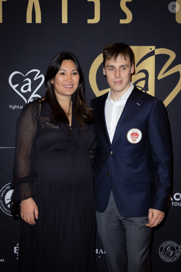 Louis Ducruet et sa femme Marie (enceinte) - Photocall de la 3ème édition de la Fight Aids Cup à l'occasion du 45ème festival international du cirque de Monte-Carlo à l'hôtel Fairmont à Monaco le 23 janvier 2023. © Olivier Huitel/Pool/Bestimage 