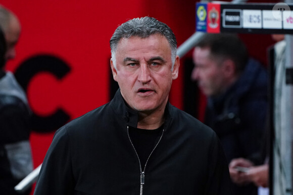 Christophe Galtier (Entraineur du Paris SG) - Le PSG a batu l'OGC Nice (2 - 0) lors du match de Ligue 1 Uber Eats à Nice, le 8 avril 2023. © Norbert Scanella / Panoramic / Bestimage