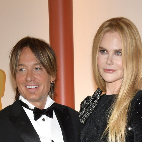 Keith Urban et sa femme Nicole Kidman - Photocall de la 95ème édition de la cérémonie des Oscars à Los Angeles. Le 12 mars 2023