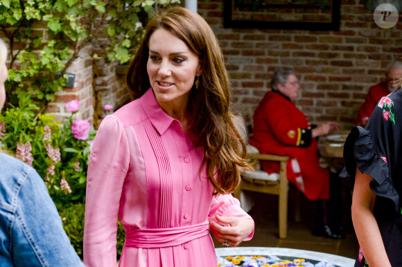 Catherine (Kate) Middleton, princesse de Galles, à l'exposition horticole "Chelsea Flower Show" à l'hôpital royal de Chelsea à Londres, Royaume Uni, le 22 mai 2023. 