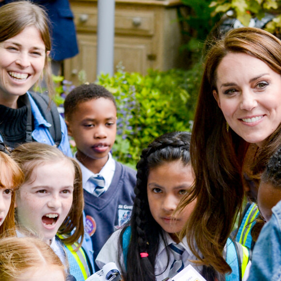 Catherine (Kate) Middleton, princesse de Galles, à l'exposition horticole "Chelsea Flower Show" à l'hôpital royal de Chelsea à Londres, Royaume Uni, le 22 mai 2023. 