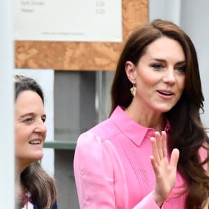 Catherine (Kate) Middleton, princesse de Galles, à l'exposition horticole "Chelsea Flower Show" à l'hôpital royal de Chelsea à Londres, le 22 mai 2023. 