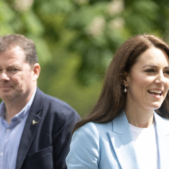 Catherine (Kate) Middleton, princesse de Galles, à la rencontre du public du concert du couronnement près du château de Windsor, le 7 mai 2023.