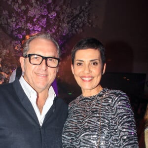 Cristina Cordula et son mari Frédéric Cassin pendant la soirée "Kenzo Takada's Birthday Night" pour fêter les 80 ans de Kenzo Takada au Pavillon Ledoyen à Paris, France, le 28 février 2019. © Philippe Baldini/Bestimage