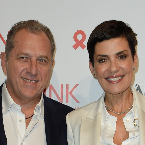 Cristina Cordula et son mari Frédéric Cassin - 8ème édition du Dîner Link pour Aides au Pavillon Cambon à Paris, le 11 décembre 2017. © Coadic Guirec/Bestimage