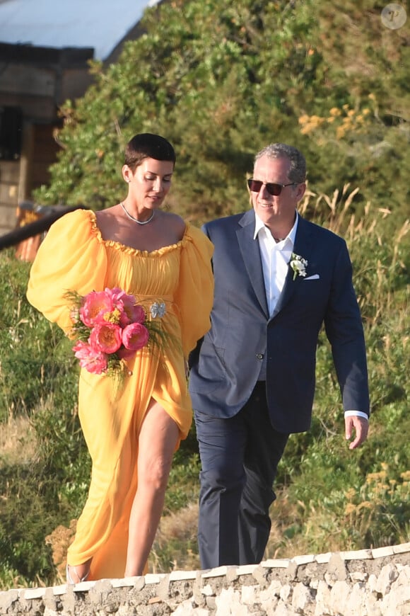 Exclusif - Prix Spécial - Mariage de Cristina Cordula et Frédéric Cassin au site historique du phare de Punta Carena à Capri, Italie, le 8 juin 2017.