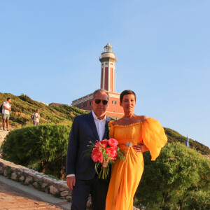 Exclusif - Prix Spécial - Mariage de Cristina Cordula et Frédéric Cassin au site historique du phare de Punta Carena à Capri, Italie, le 8 juin 2017.