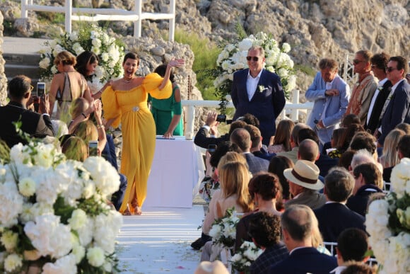 Exclusif - Prix Spécial - Mariage de Cristina Cordula et Frédéric Cassin au site historique du phare de Punta Carena à Capri, Italie, le 8 juin 2017.