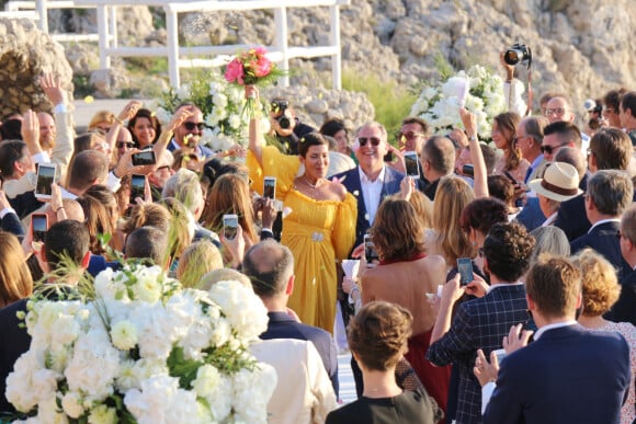 Exclusif - Prix Spécial - Mariage de Cristina Cordula et Frédéric Cassin au site historique du phare de Punta Carena à Capri, Italie, le 8 juin 2017.