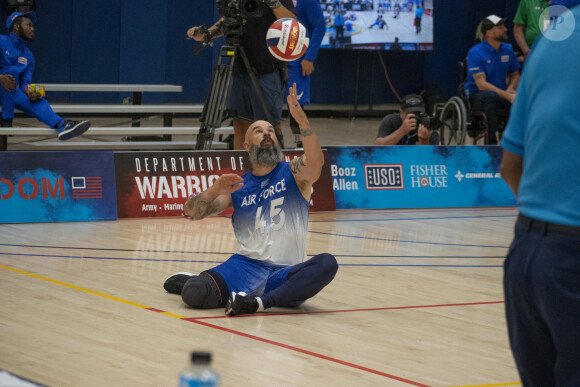 Le prince Harry dans le public du match de volley-ball assis des Warrior Games 2023 à San Francisco. 12 juin 2023. Photo by U.S. Air Force Photo by Shawn Sprayberry/Cover Images/ABACAPRESS.COM