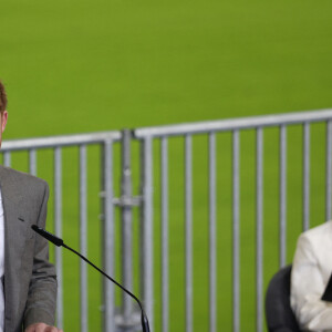 Le prince Harry lors de la conférence de presse des Invictus Games 2023 à Dusseldorf, Allemagne le 6 septembre 2022. © Piero Nigro/Alto Press via ZUMA Press / Bestimage 