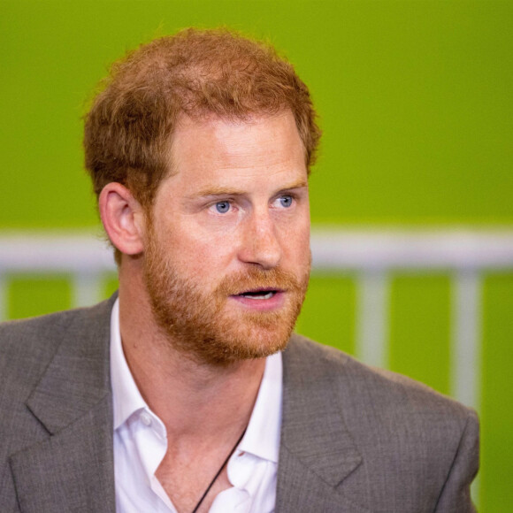 Le prince Harry, duc de Sussex, lors d'une conférence de presse pour l'événement Invictus Games Dusseldorf 2023 One Year to Go à Düsseldorf, Allemagne, le 6 septembre 2022. 