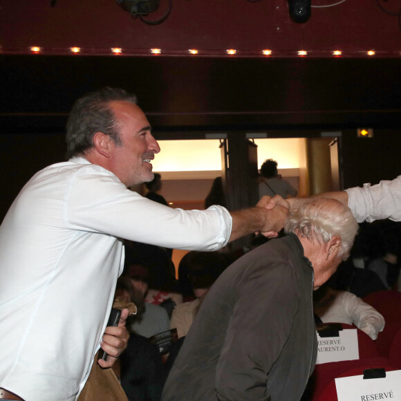 Exclusif - Jean Dujardin et Anthony Delon - Audition de la Promotion 2023 de l'École " L'Entrée des Artistes " d'Olivier Belmondo au Théâtre des Mathurins à Paris le 05 Juin 2023. © Bertrand Rindoff / Bestimage 