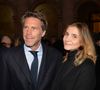 Tous les deux ne vivent pas souvent ensemble.
Le prince Emmanuel-Philibert de Savoie et sa femmme Clotilde Courau lors de la cérémonie d'installation de F.Mitterrand à l'académie des Beaux-Arts à Paris © Veeren/Bestimage 