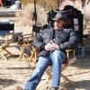 Johnny Hallyday, sur le tournage de son nouveau spot, Optic 2000, février 2010 !