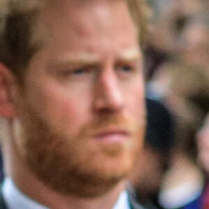 Le roi Charles III d'Angleterre, Le prince Harry, duc de Sussex et La princesse Anne - Funérailles nationales de la reine Elizabeth II à Londres, Royaume Uni, le 19 septembre 2022. © Avalon/panoramic/Bestimage 