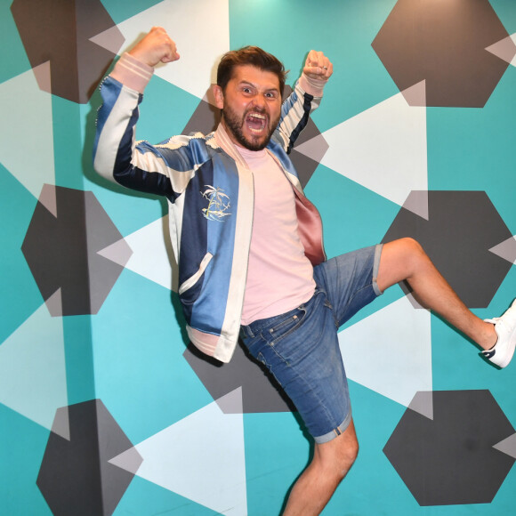 Christophe Beaugrand, Gwendal Marimoutou et Lola Dubini - inauguration du Paradox Museum à Paris le 13 juin 2023. © Veeren/Bestimage