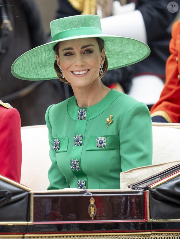Il a attendri le monde entier
Kate Catherine Middleton, princesse de Galles - La famille royale d'Angleterre lors du défilé "Trooping the Colour" à Londres. Le 17 juin 2023