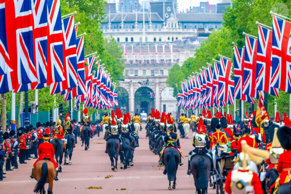 Illustration - La famille royale d'Angleterre lors du défilé "Trooping the Colour" à Londres. Le 17 juin 2023