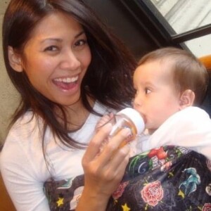 Anggun avec sa fille sur Instagram.