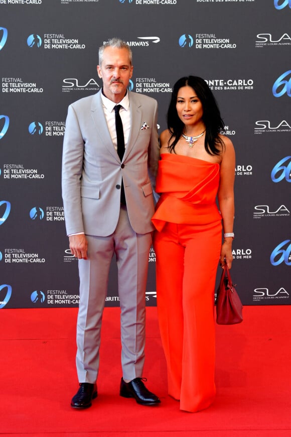 Anggun et son mari Christian Kretschmar lors de la soirée d'ouverture du 60ème Festival de Télévision de Monte-Carlo au Grimaldi Forum à Monaco, le 18 juin 2021. © Bruno Bébert/Bestimage 