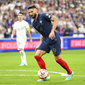 L'attaquant des Bleus et un homme heureux
 
Olivier Giroud - Match de qualifications de l'Euro2024 "France - Grèce (1-0)" au stade de France, le 19 juin 2023.